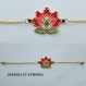 Bracelet doré, lotus en perles miyuki - collection déesses et nymphes