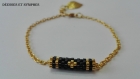 Bracelet doré, perles miyuki - déesses et nymphes