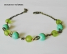Bracelet perles vertes et miyuki  - collection déesses et nymphes