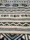 Kilim noir et blanc, tapis, tapis kilim, tapis fait à la main, laines, tissé à la main, grand kilim, kilim tapis style vintage, 200 cm * 93 cm,