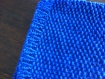 Belle écharpe en laine tricotée main
