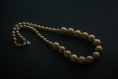 Collier de perles en bois / naturel (réf : 9002)