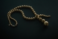 Collier de perles en bois / naturel (réf : 9024)