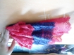 Jabot en dentelles rose/bleu avec pendentif