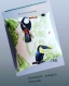 Housse de coussin oiseaux jungle toucan 40x 40cm