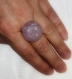 Bague en verre mauve dichroique fusing glass