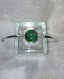 Bracelet verre dichroique vert