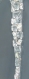 Decoration noel stalactite de glace verre fusing