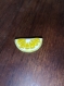 Citron agrume orange broche verre 