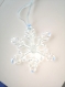 Figurine decoration noel flocon neige en verre