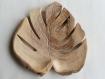 Coupe en bois en forme de feuille de philodendron