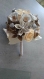 Bouquet de mariée fleurs en papier, origami