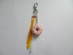 Porte-clés donut rose 