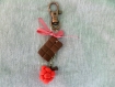 Porte-clés framboise chocolat 