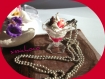 Collier pendentif coupe fraise chantilly (createur)