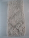 Echarpe tricotée main laine alpacotton ecru moyen katia 