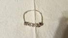 Bracelet perle murano lettre "m" ancien 