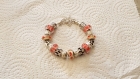 Bracelet perle murano ladybugs 
