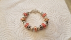 Bracelet perle murano ladybugs 