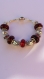 Bracelet perle murano red passion argent 925 