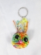 Porte clefs amigurumi mini hibou multicolore - ref pcmh02 