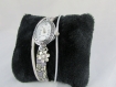Bracelet montre multi rangs - couleur gris/argent - ref bm010 