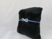 Bracelet " infini, suédine bleu ", avec tour de poignet réglable - ref bs017 