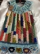  chic robe pour fille au crochet de acrylique multicolore 