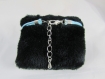 Bracelet cordon coton ciré turquoise " tresse ronde ", avec tour de poignet réglable 