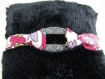 Bracelet froufrou, multicolore, " connecteur tribal ", avec tour de poignet réglable - ref bl024 