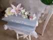 Urne mariage vintage shabby campagne chic 