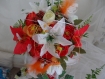 Bouquet mariée orange theme les iles 