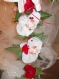 Bouquet mariée rouge et blanc 