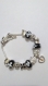 Bracelet charms perles noires 