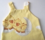 Robe bébé jaune avec petits poussins 