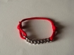 Bracelet en para corde rouge pour homme 