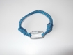 Bracelet pour homme en para corde bleu 
