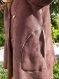 Manteau marron, evasé en imitation mouton, taille 40/42 voire 44 