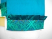 Écharpe en soie naturel turquoise 