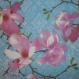 2 serviettes en papier fleur magnolia (138)