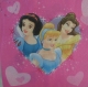 Serviette papier rose 3 princesses (004)