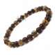 Bracelet homme/femme perles naturelle huanghuali bois marron Ø6mm, pierre naturelle picasso jasper p85 