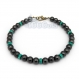 Bracelet homme/femme perles hÉmatite magnétique pierre naturelle véritable turquoise 6mm fermoir mousqueton 