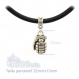 Mode tendance bracelet homme perles agate noir mat (onyx) + hématite 6mm + anneaux métal inoxydable 