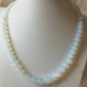 Collier opalite bleutée perles progressives 