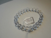 Bracelet en cristal de roche, perles de 8 mm de diamètre 