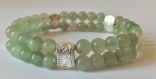 Bracelet bien-être en aventurine verte perles 6 mm 