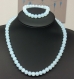 Parure opalite perles,pierre de pouvoir personnel,perles 8 mm 