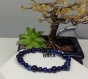 Bracelet bien-être en lapis lazuli,pierre de paix profonde 6mmx2 8 mm et chips 