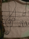 Cadre prénom musique en bois flotté et fil de fer - sur mesure